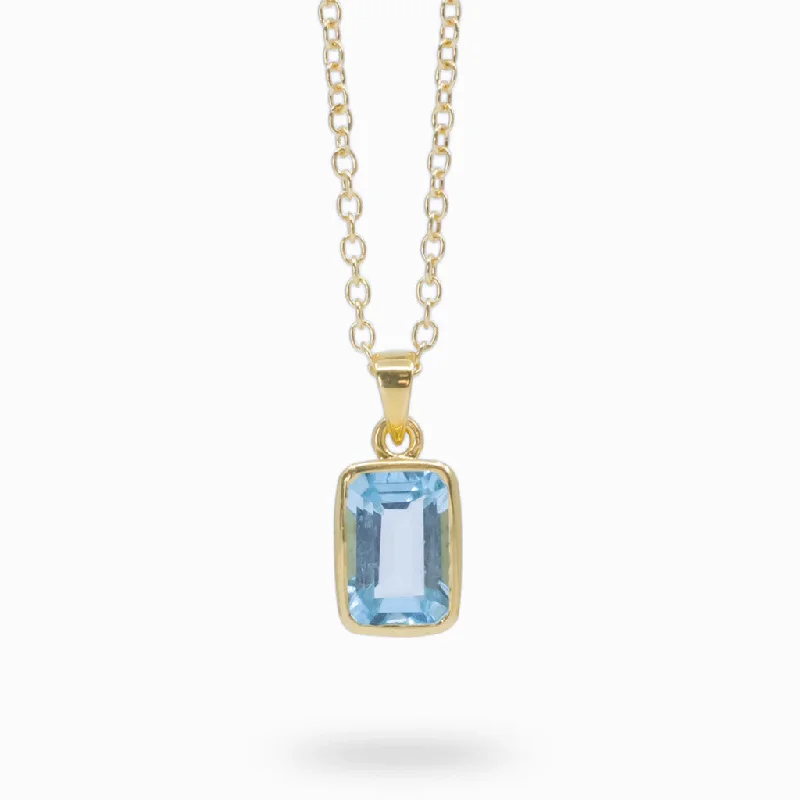 Blue Topaz Necklace