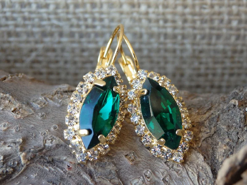 Emerald Drop Earrings