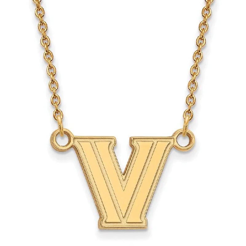 14k Yellow Gold Villanova U Small Pendant Necklace