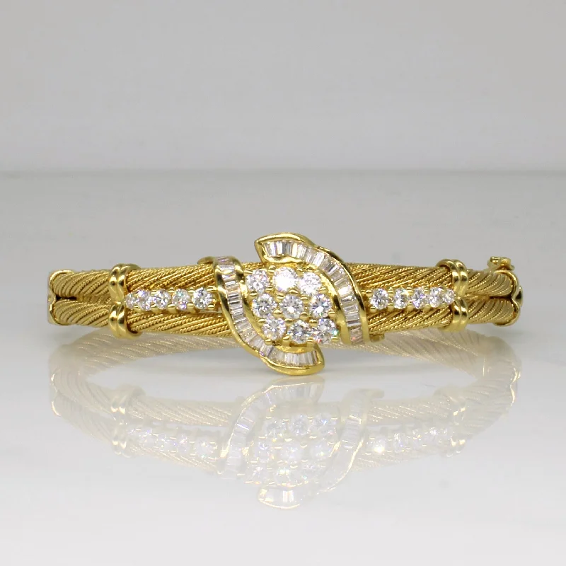 Cluster Set Diamond Bracelet | 2.30ctw | 7" |