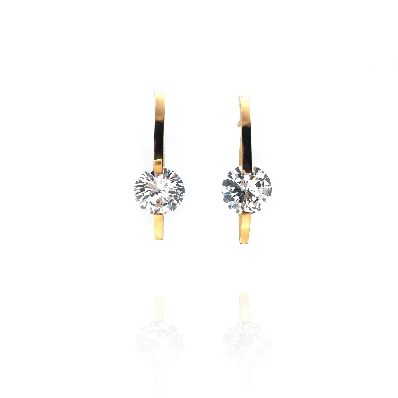 Gold Tension Earring