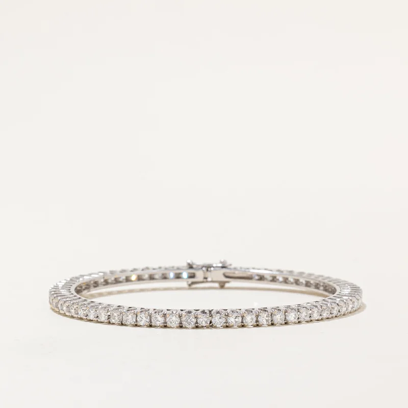 Diamond Bangle Bracelet | 5.60ctw I1/I2 G/H | 8" |