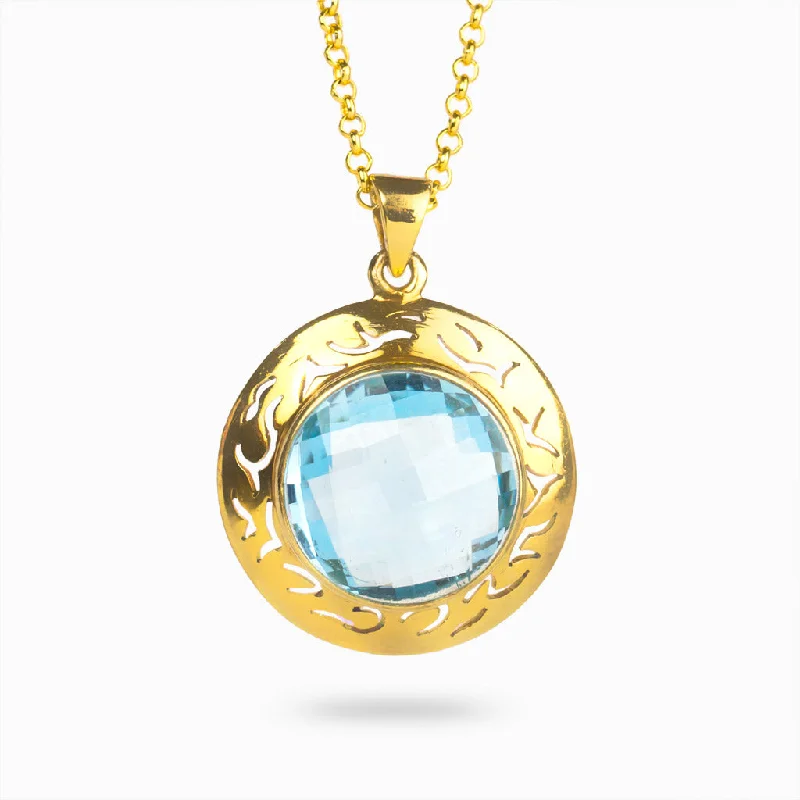 Blue Topaz Necklace