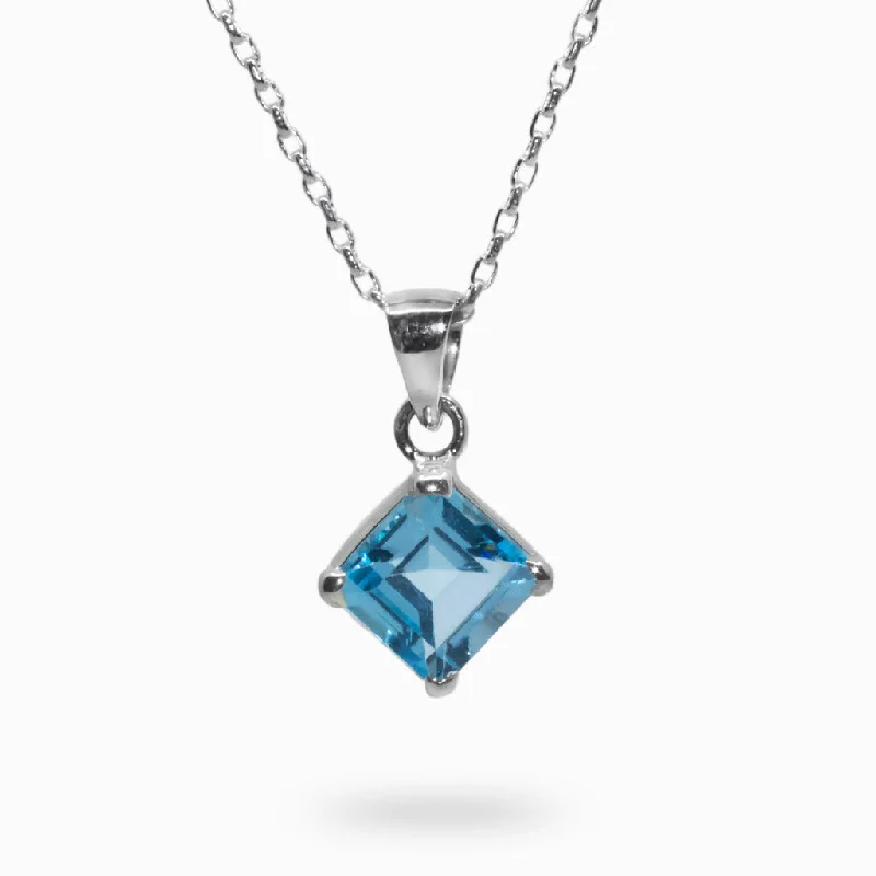 Blue Topaz Necklace