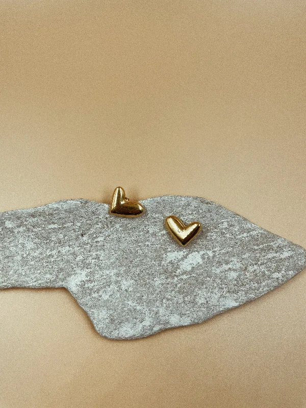 Intuitive Abstract Heart Studs