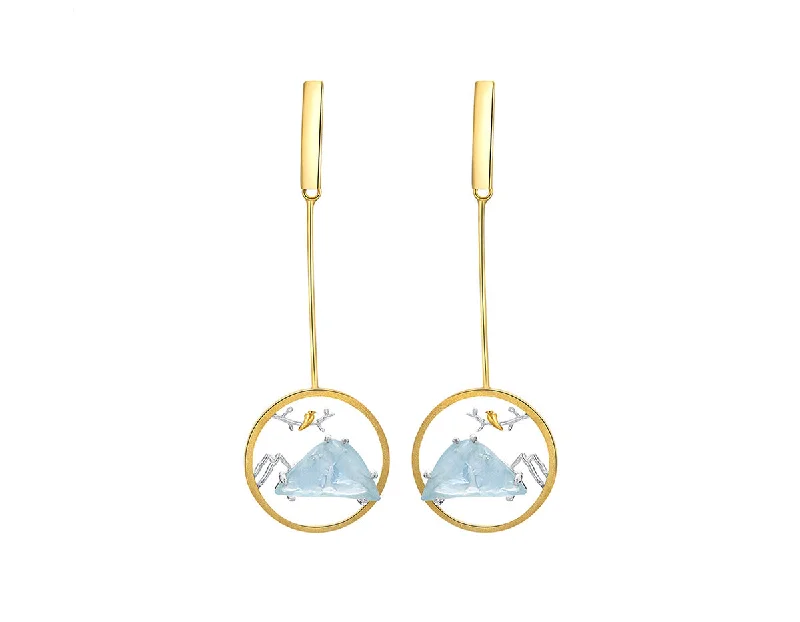 Blue Mountain Earring