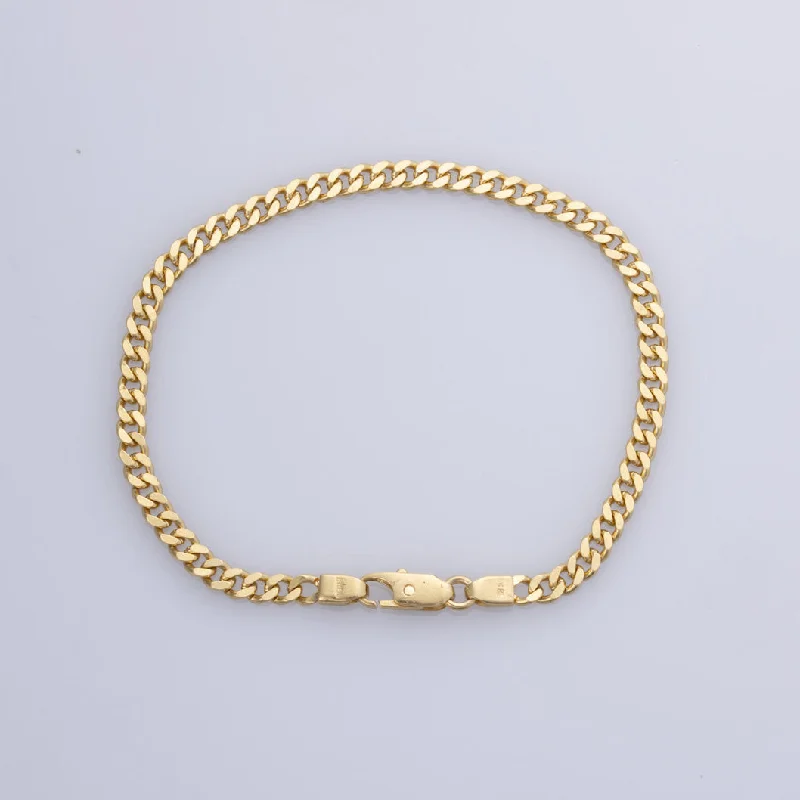 18k Yellow Gold Cuban Bracelet | 7" |