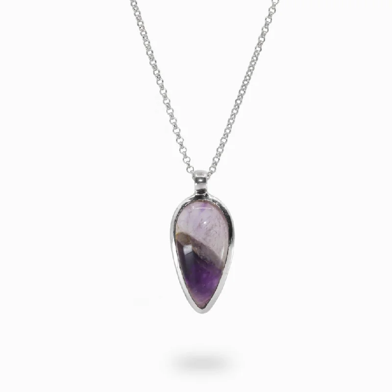 Chevron Amethyst Necklace