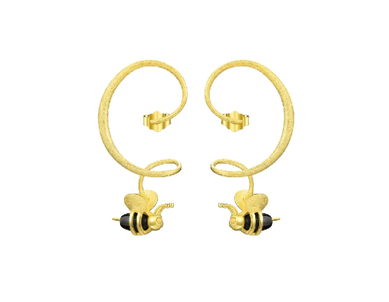 Twirl Honey & Bee Earring