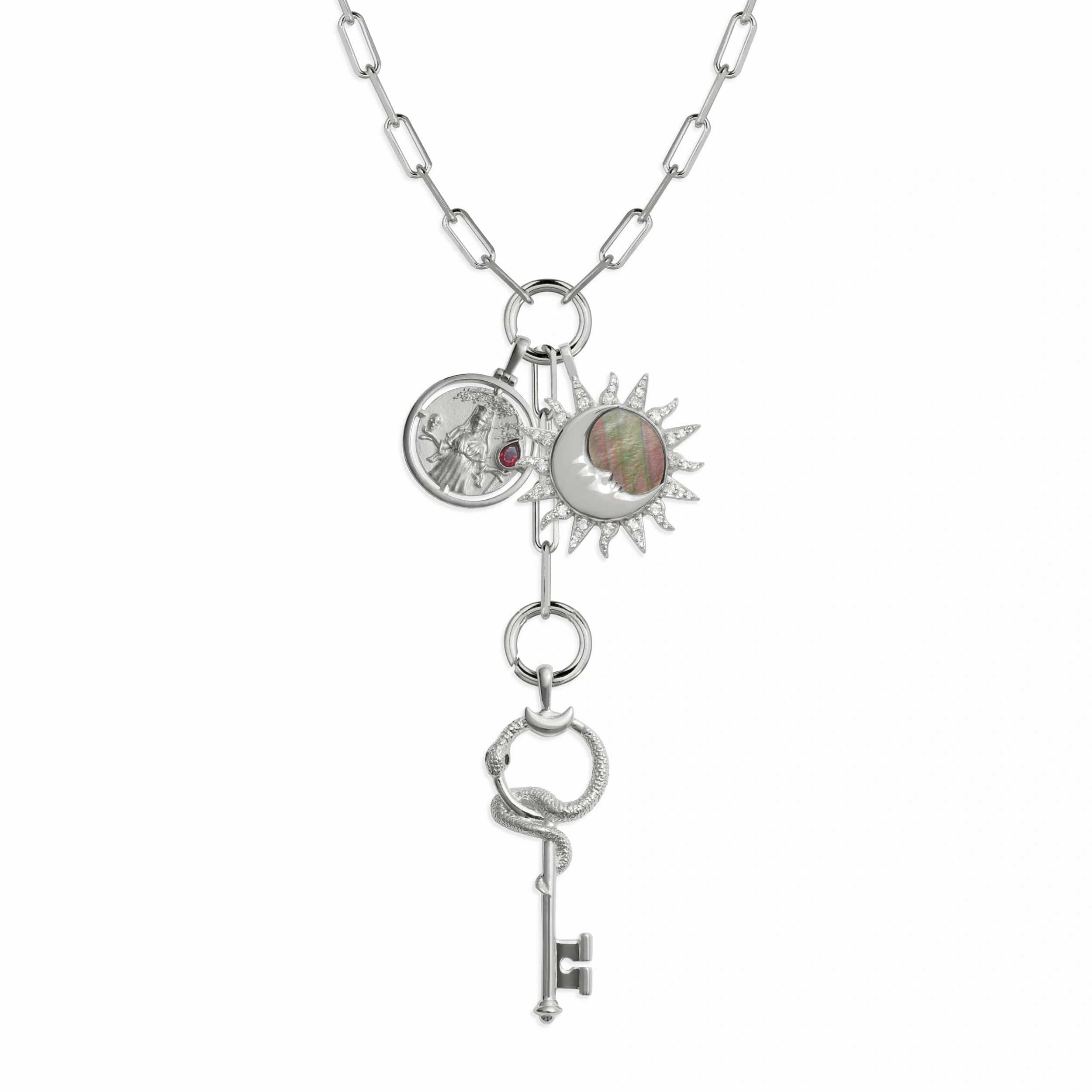 Dark Goddess Charm Lariat