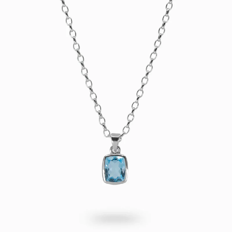 Blue Topaz Necklace