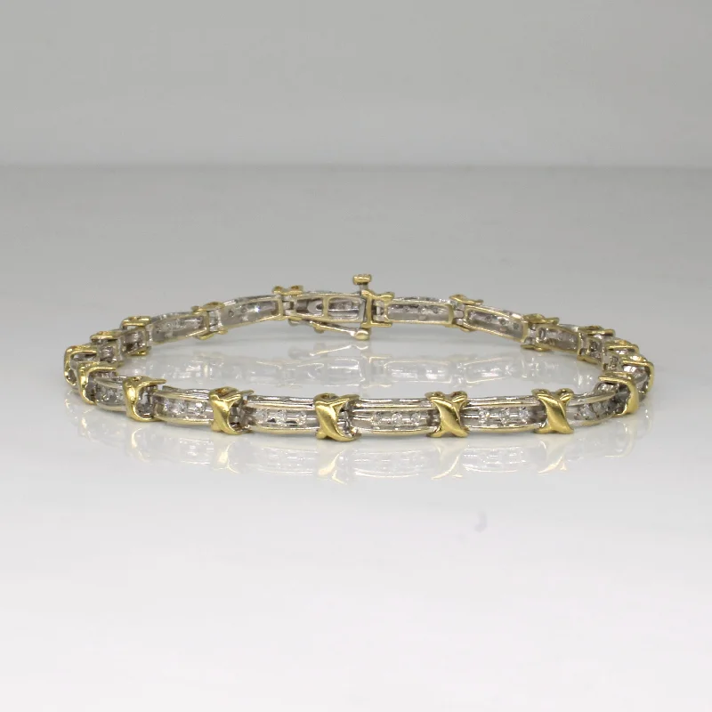 Channel Set Diamond Bracelet | 0.16ctw | 7.5" |