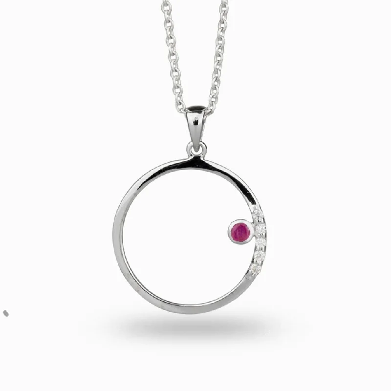 Cercle: Ruby & Diamond Necklace