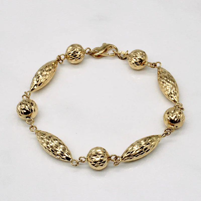 18k Yellow Gold Bracelet | 7" |