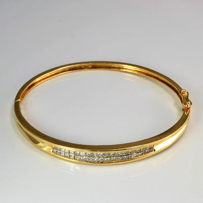 Cluster Diamond Bangle | 1.32 ctw, 7''|