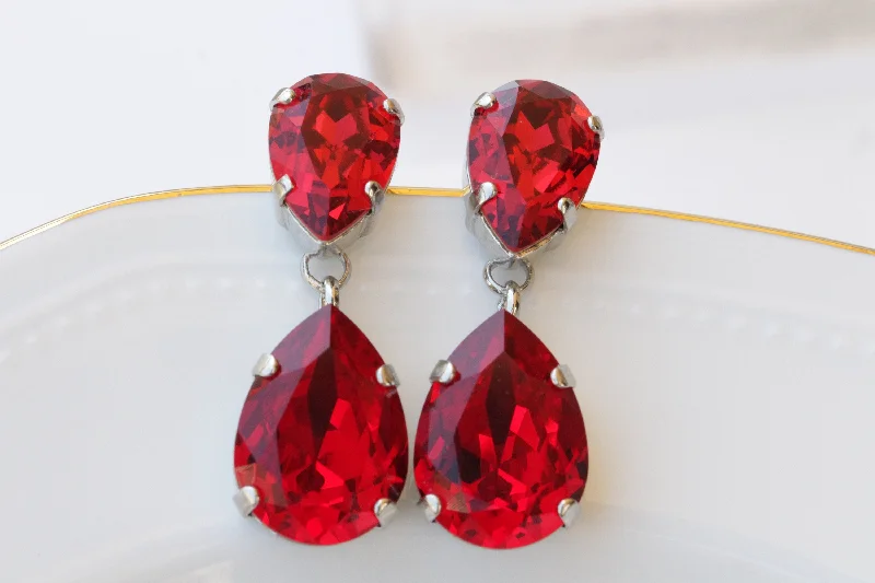 RED RUBY EARRINGS