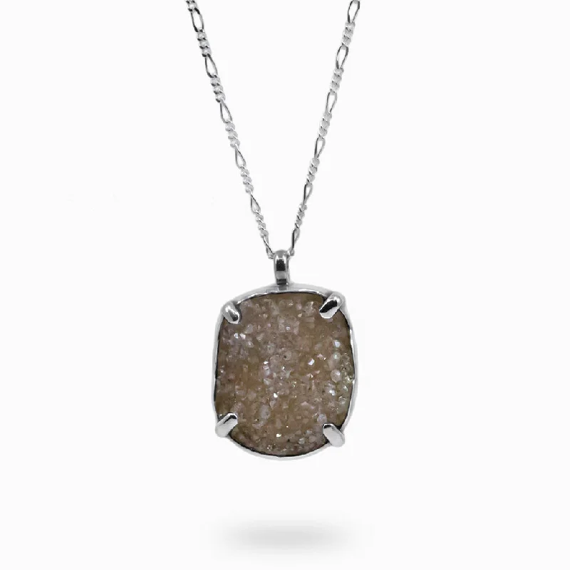 Agate Druzy Necklace