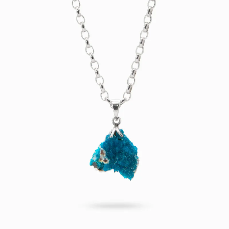 Cavansite Druzy Necklace