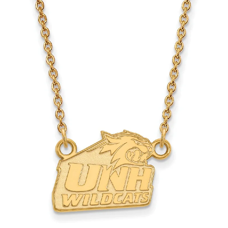 14k Yellow Gold U of New Hampshire Small Pendant Necklace