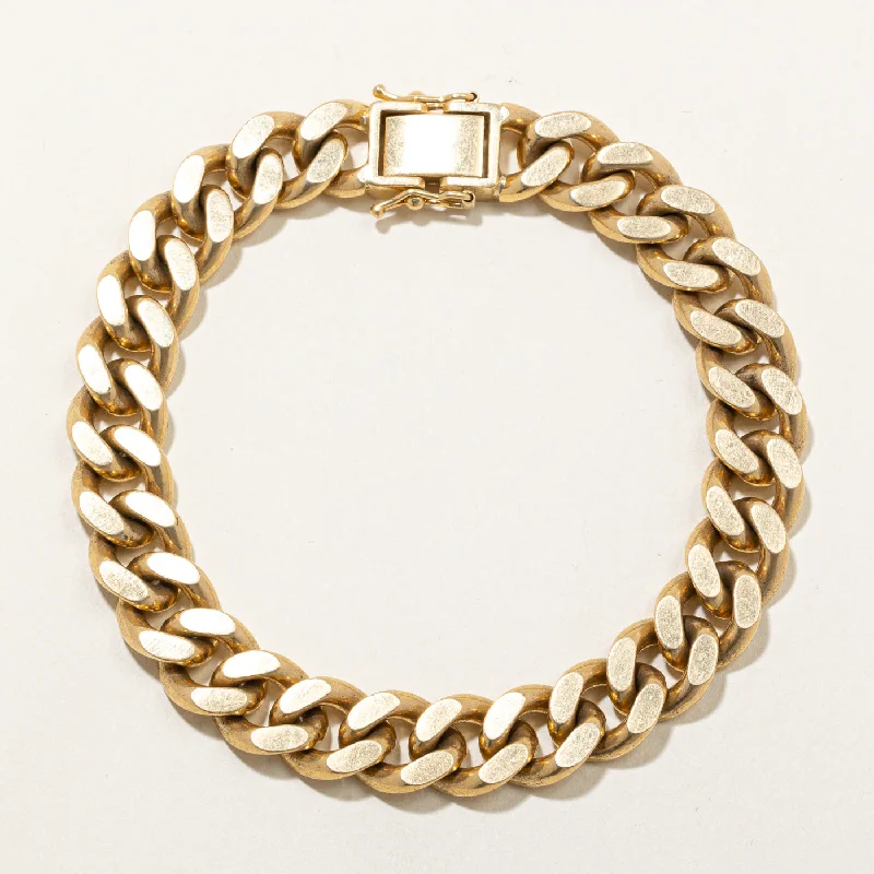 18k Yellow Gold Cuban Link Bracelet | 8" |