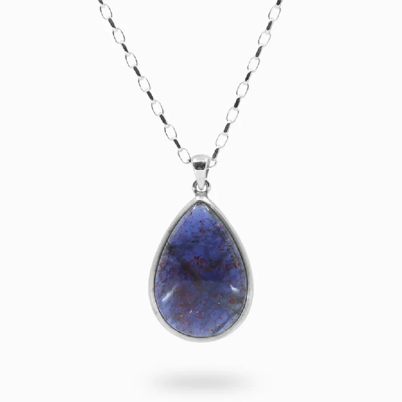 Bloodshot Iolite Necklace