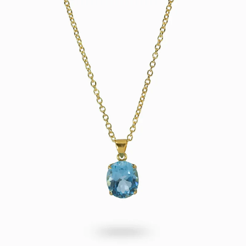 Blue Topaz Necklace