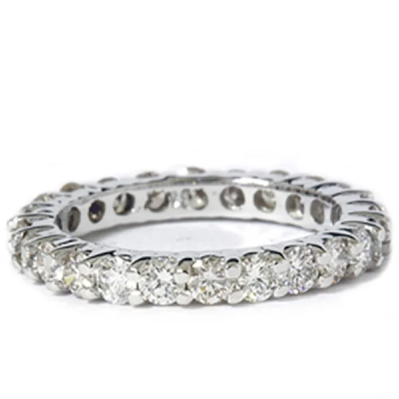 1 1/2ct Prong Eternity Ring White Gold