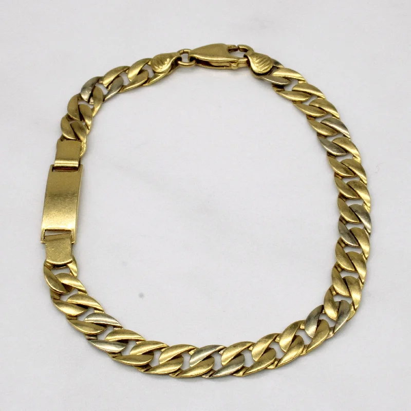 18k Two Tone Gold Bracelet | 8" |