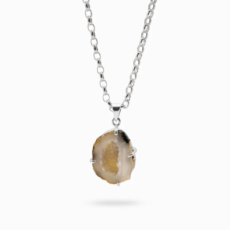 Agate Geode Necklace