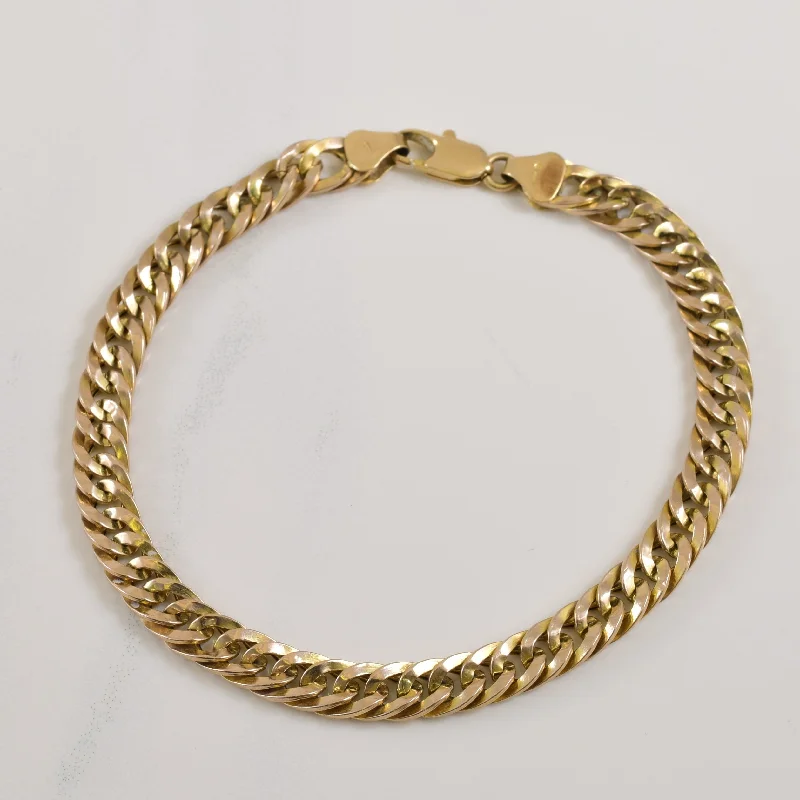 14k Yellow Gold Parallel Chain Bracelet | 6.75" |