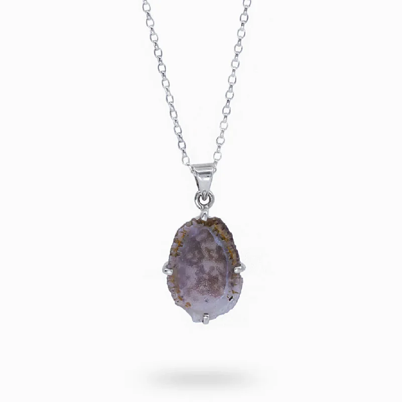 Agate Geode Necklace