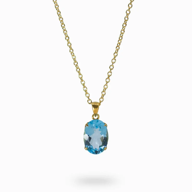 Blue Topaz Necklace