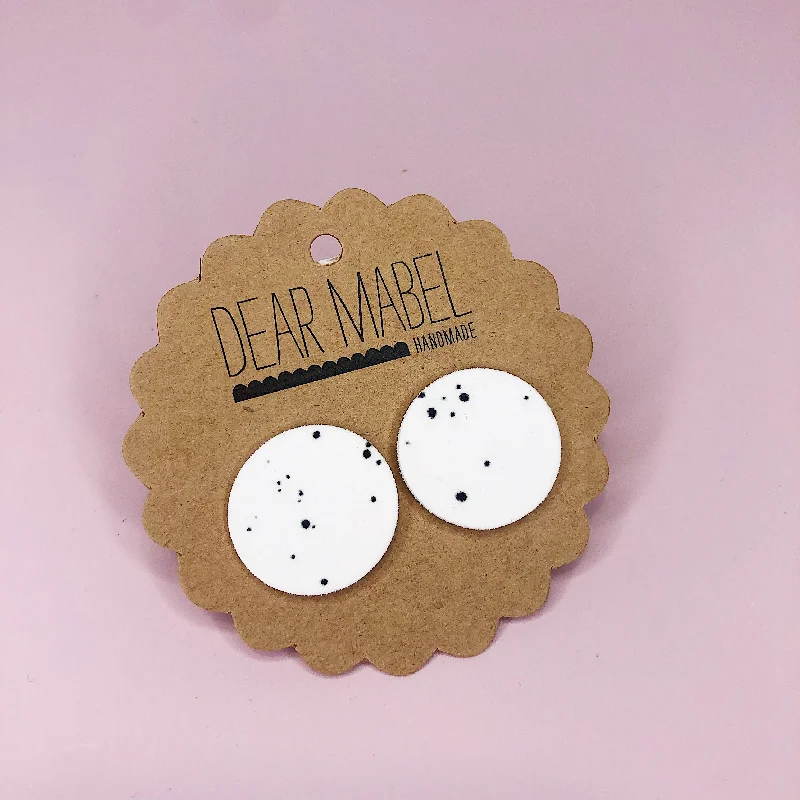 Dear Mabel Handmade - Dalmatian Earrings*