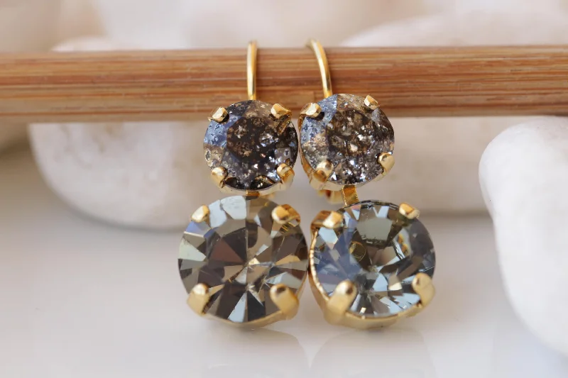 Black Diamond Earrings