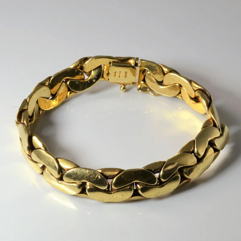 C Link Wide Chain Bracelet | 7.5" |