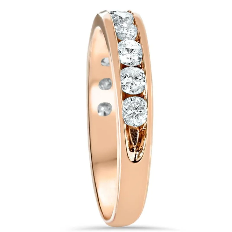 3/4ct Rose Gold Diamond Wedding Anniversary Ring