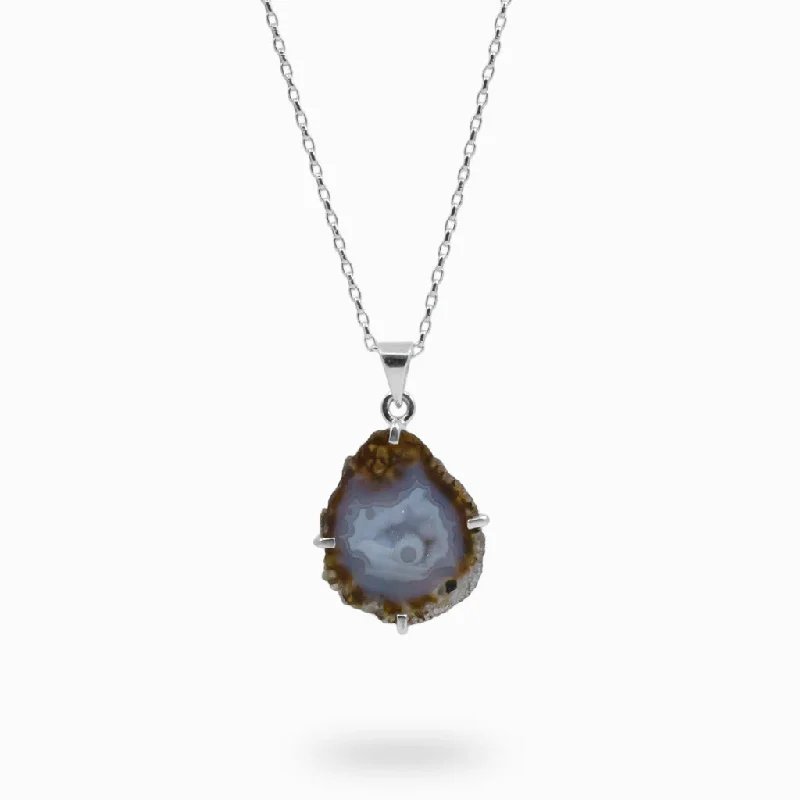 Agate Geode Necklace