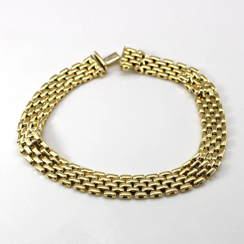 18k Yellow Gold Chain Bracelet | 7.5"|