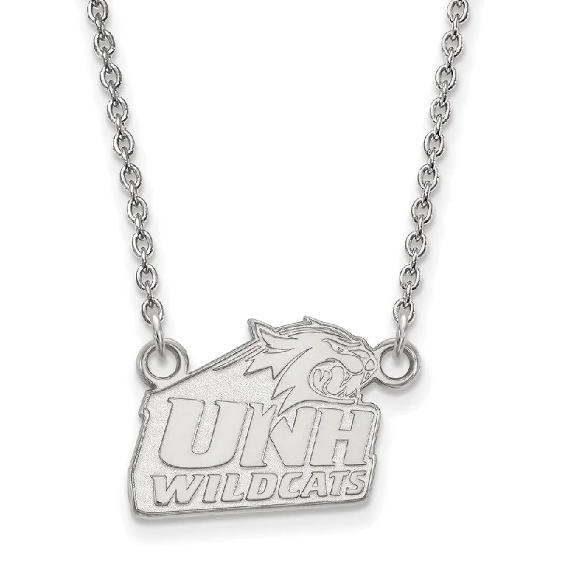 14k White Gold U of New Hampshire Small Pendant Necklace