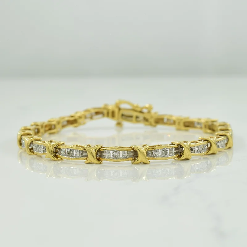 Diamond 10K Bracelet | 0.09ctw | 7" |