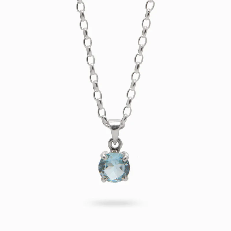 Blue Topaz Necklace