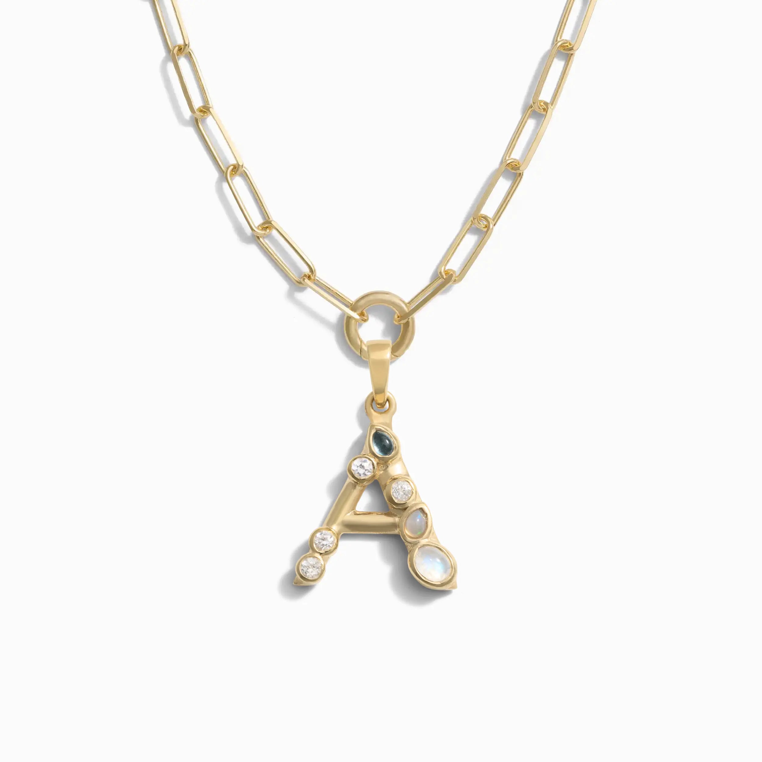 Initial Single Charm Necklace