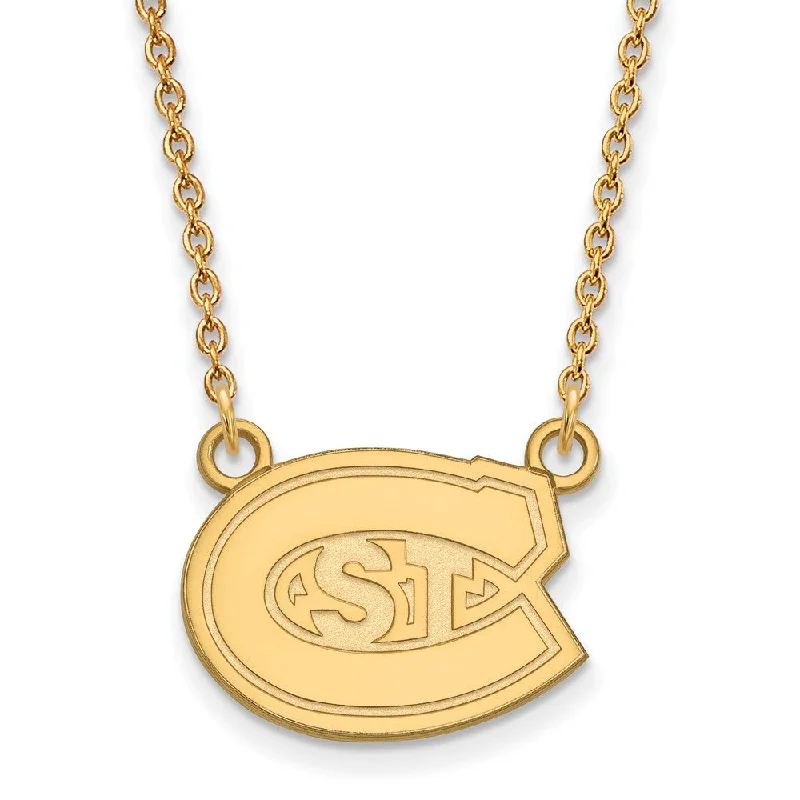 10k Yellow Gold St. Cloud State Small Pendant Necklace