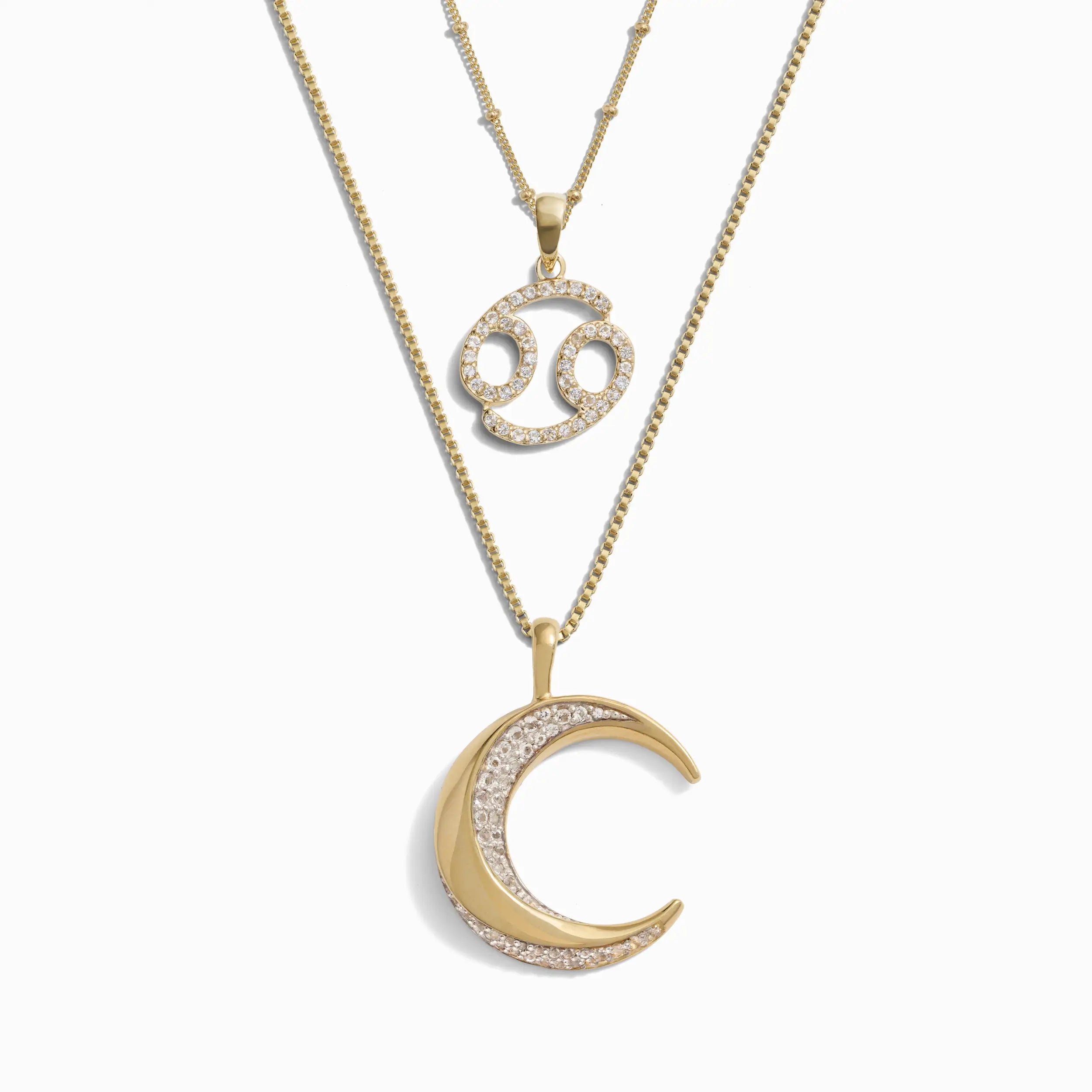 Twisted Moon and Gemstone Zodiac Set