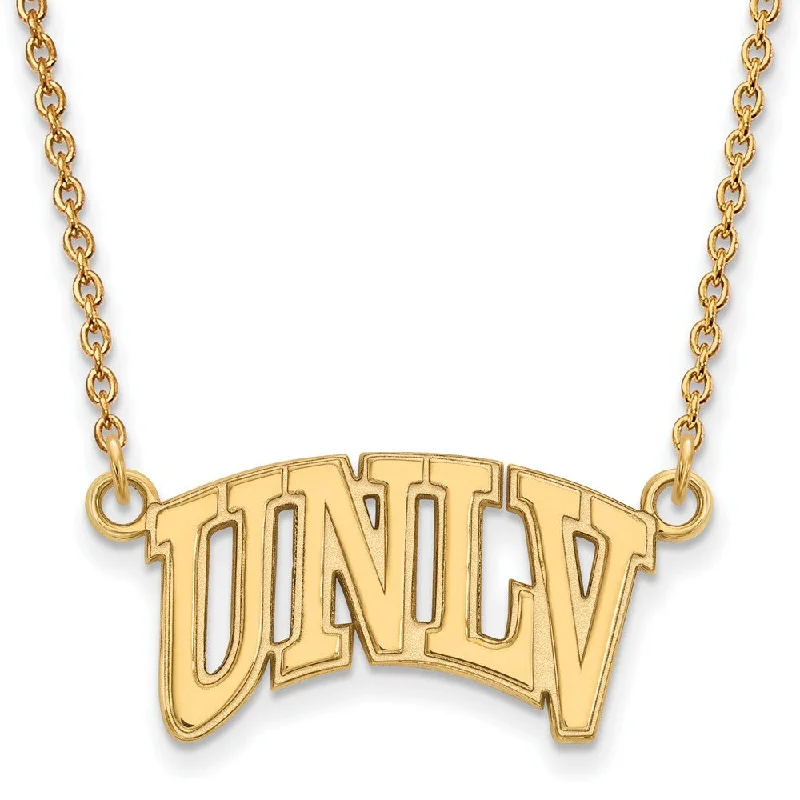 10k Yellow Gold U of Nevada Las Vegas Small Pendant Necklace