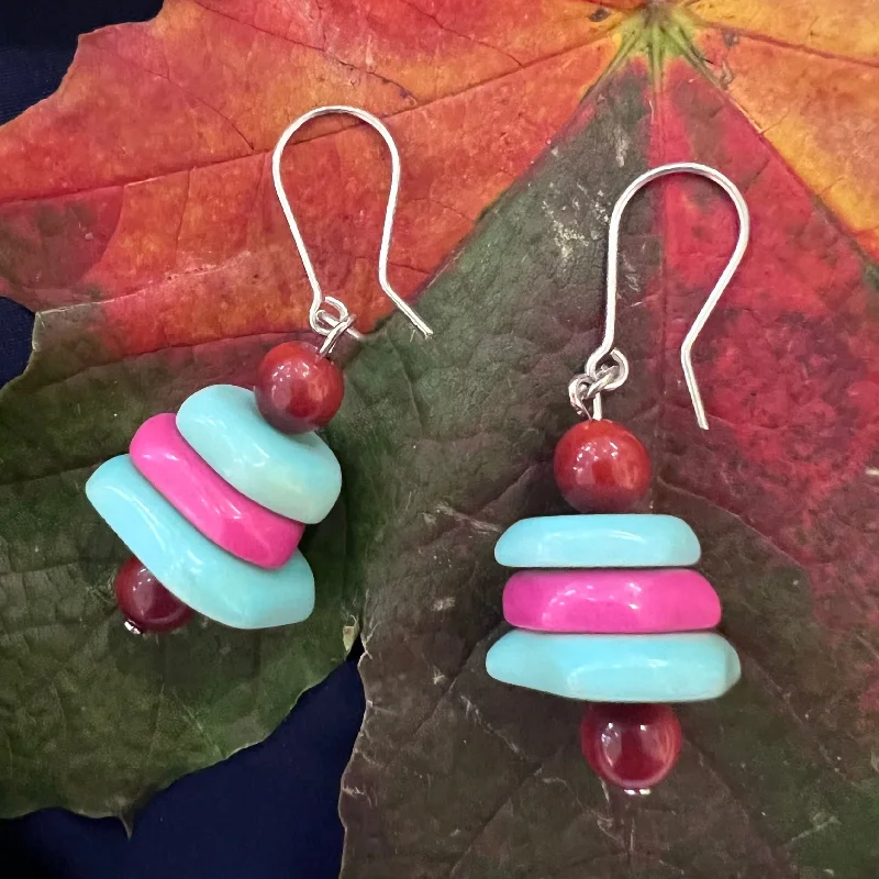 Tagua CAINA Earrings Bermuda Trio