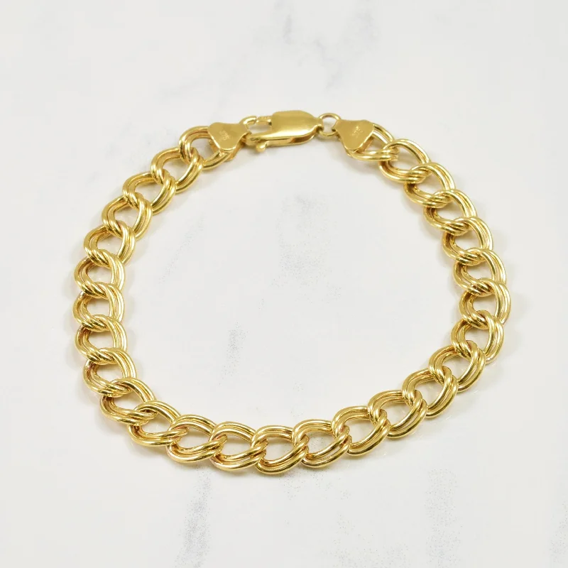 9k Yellow Gold Chain Bracelet | 7" |