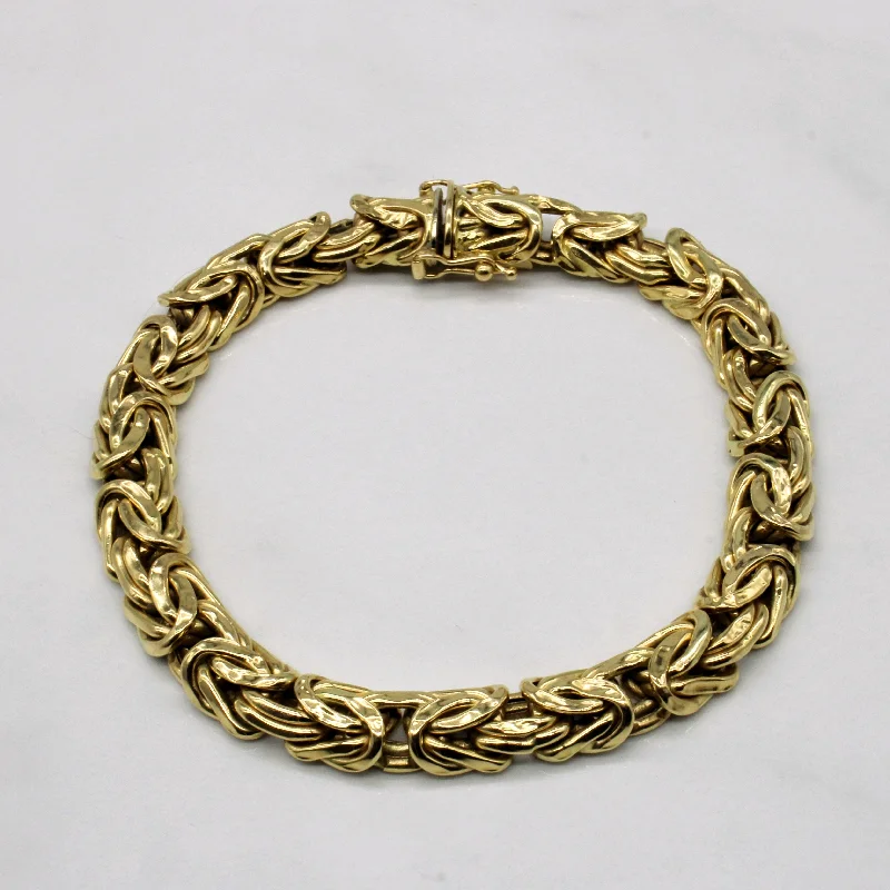 18k Yellow Gold Birdcage Link Bracelet | 7.5" |