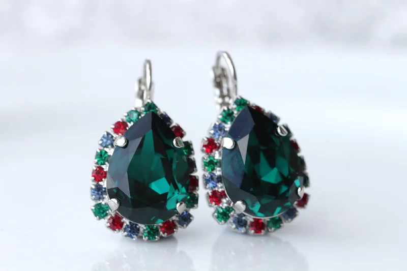 EMERALD GREEN EARRINGS