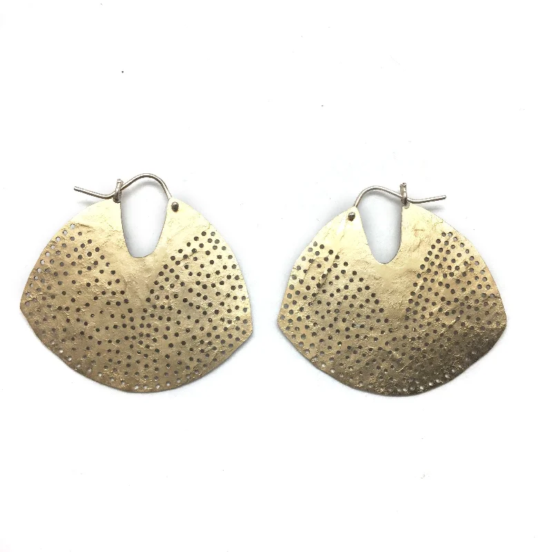 Gold Fan Earrings